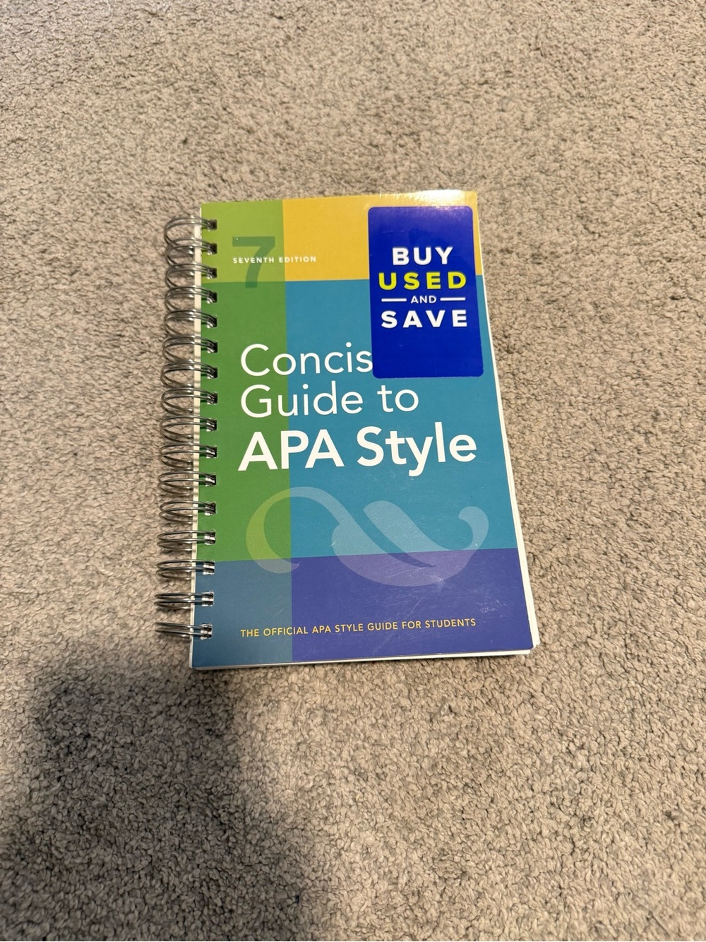 Concise Guide to APA Style Spiral Notebook - APA 7 academic grad school